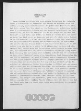 Werke Zillichs als Verfasser: Biografien - Uhland, Ludwig