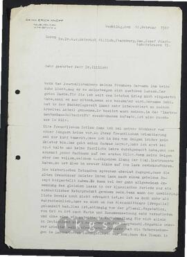 Kryptonachlass SOKW: Korrespondenz