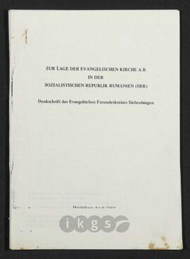 Materialsammlung: Thematische Sammlung zu Körperschaften und Organisationen - Evangelischer Freundeskreis Siebenbürgen