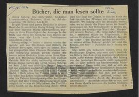 Materialsammlung: Rezensionen zu Werken Dritter von Dritten - Georg Scherg: Die Silberdistel. Gedichte