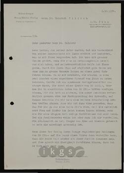 Korrespondenz mit Pezold, Gustav (Albert-Langen-Georg-Müller-Verlag)