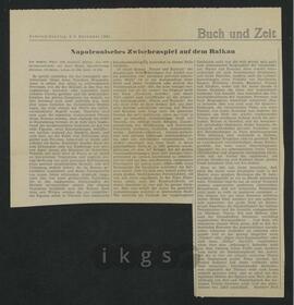 Materialsammlung: Rezensionen zu Werken Dritter von Dritten - Ivo Andric: Wesir und Konsuln