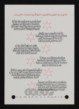 Korrespondenz mit Claudius, Gisela