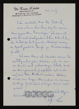 Korrespondenz mit Kräuter, Franz