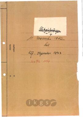 Werke Zillichs als Verfasser: Tagebuch: Tagebuch - Band 9 (Aufzeichnungen 4)