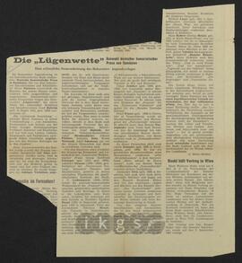 Materialsammlung: Rezensionen zu Werken Dritter von Dritten -Heinz Stanescu: Die Lügenwette. Deutsche humoristische Prosa aus Rumänien