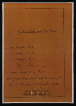Familienbriefe: Zillich, Maria