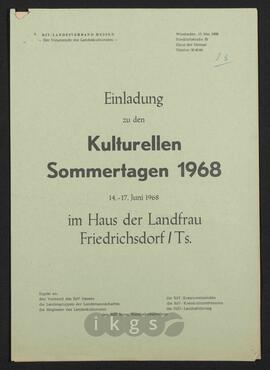 Materialsammlung: Thematische Sammlung zu Körperschaften und Organisationen - Bund der Vertriebenen - Landesverband Hessen