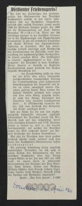 Materialsammlung: Thematische Sammlung zu Zeitungen und Zeitschriften - Der Eckartbote