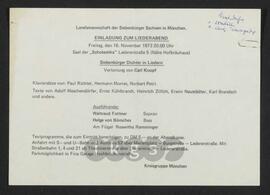 Materialsammlung: Thematische Sammlung zu Körperschaften und Organisationen - Landsmanndschaft der Siebenbürger Sachsen in Deutschland (Kreisgruppe München)