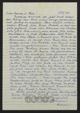Kryptonachlass Maria Zillich: Familienbriefe - N.N., N.N.