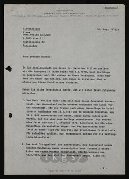 Korrespondenz mit der CURA Verlag Ges. mbH