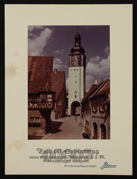 Korrespondenz mit dem Kreisverband Uffenheim der Landsmannschaft der Siebenbürger Sachsen