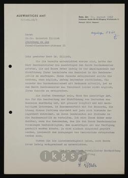 Korrespondenz mit Werner, N.N. (Auswärtiges Amt)