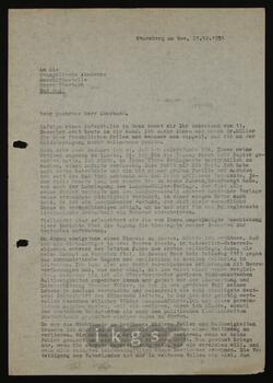 Korrespondenz mit Eberbach, N.N. (Evangelische Akademie)
