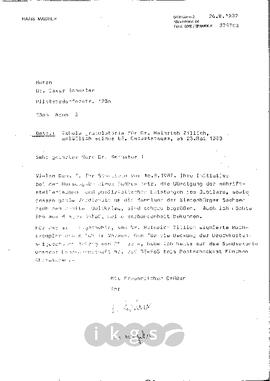 Korrespondenz mit Maurer, Hans
