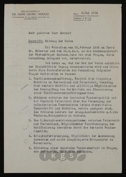 Korrespondenz mit Herzog, Hans Georg