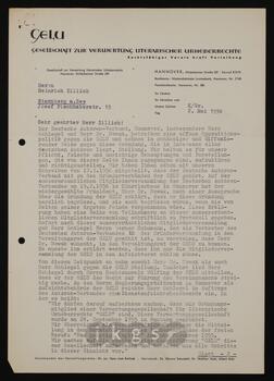 Korrespondenz mit Koch, Albert (Gesellschaft zur Verwertung literarischer Urheberrechte)
