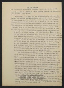 Materialsammlung: Thematische Sammlung - Abschriften aus Werken Dritter: Süddeutsche Monatshefte, Jahrgang 17, Heft 11: Bei den Rumänen