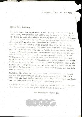 Korrespondenz mit Brekner, N.N.