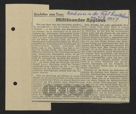 Materialsammlung: Thematische Sammlung zu Zeitungen und Zeitschriften - Frankfurter Rundschau (1951)